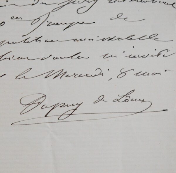 Henri Dupuy de Lôme dîne avec le jury de l'Exposition universelle