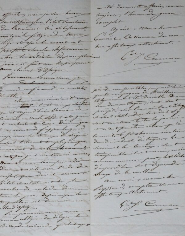 Deux belles lettres du général Camou, durant le siège de Sébastopol