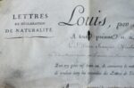 Louis XVIII accorde des lettres de naturalité à un Savoyard