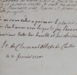 Lettre de l'Abbesse de Chelles, Anne de Clermont-Gessan