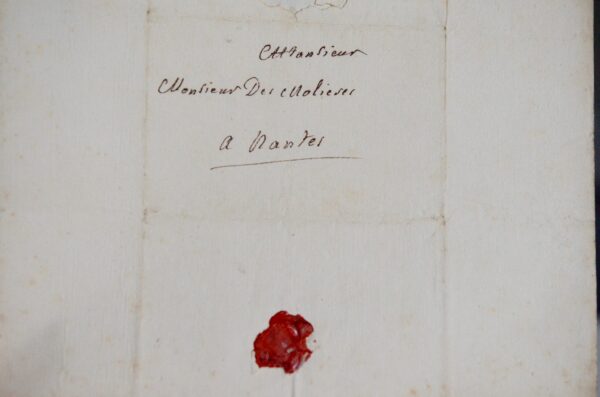 Lettre de l'Abbesse de Chelles, Anne de Clermont-Gessan