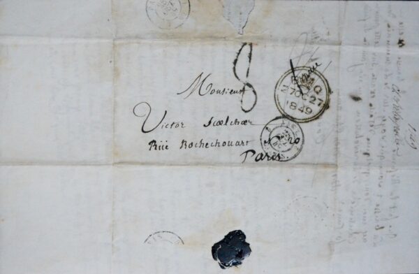 Passionnante lettre d'exil de Ribeyrolles à Victor Schoelcher sur l'abolition de l'esclavage