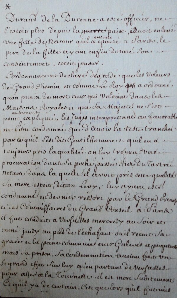 La Durenne décapité pour avoir volé du mobilier au château de Versailles