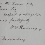 Lettre d'Henry Wyldbore Ramsey, spécialiste de la santé publique anglais