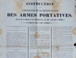 Affiche "Instructions sur l'entretien et la conservation des armes portatives"