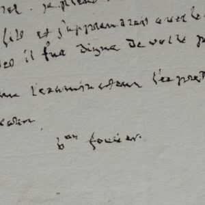 Le mathématicien et physicien Joseph Fourier recommande Laya