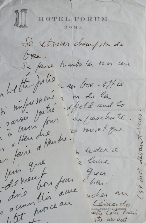Belles lettres de Michel Piccoli, amoureux de Juliette Greco