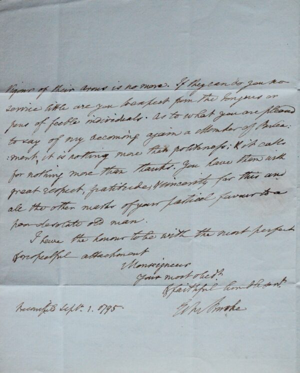 Belle lettre du philosophe irlandais Edmund Burke sur la Révolution française et Louis XVI