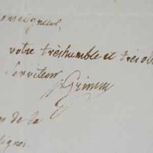 Le baron Grimm cherche un exil allemand à l'archevêque de Bordeaux