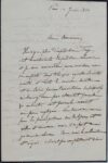 Belle lettre de Léon Foucault sur le télescope de 80 cm commandé à Georges Bontemps