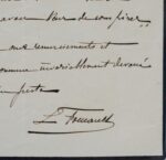 Belle lettre de Léon Foucault sur le télescope de 80 cm commandé à Georges Bontemps