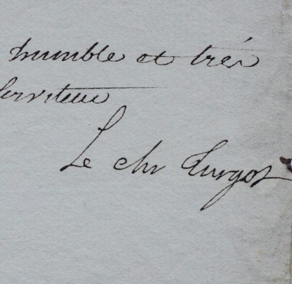 Lettre du naturaliste et gouverneur de Guyane, Étienne-François Turgot
