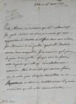 Lettre de l'archevêque d'Aix, Mgr Vintimille du Luc, à la marquise de Rhodes