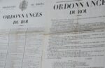 Deux affiches des "ordonnances de Saint-Cloud", prélude à la Révolution de 1830