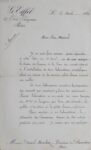 Superbe lettre de Gustave Eiffel sur laboratoires scientifiques de la Tour Eiffel