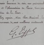 Superbe lettre de Gustave Eiffel sur laboratoires scientifiques de la Tour Eiffel