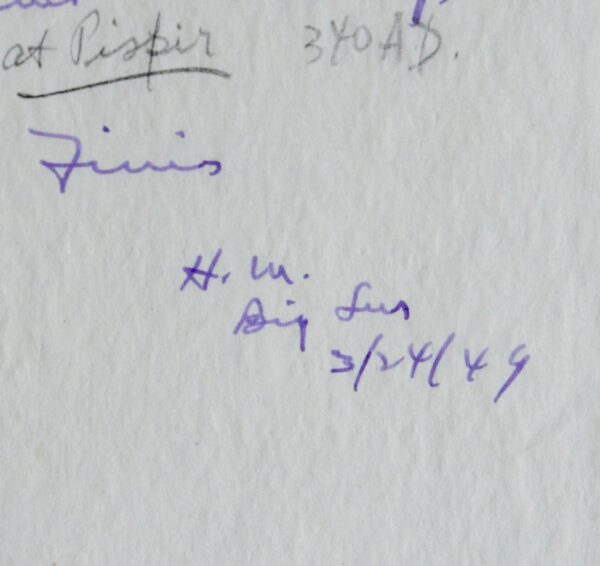 Tapuscrit très corrigé de la préface de "The Waters Reglitterized" d'Henry Miller