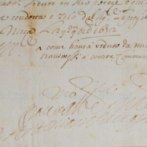 Lettre de 1672 de Dom Antoine de Savoie, abbé d'Hautecombe et gouverneur de Nice