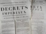 Peu avant d'abdiquer, Napoléon enjoint le Peuple à faire la guerre et condamne les Russes