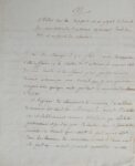 Manuscrit sur l'École des Arts et métiers de Châlons, au moment de sa création en 1806