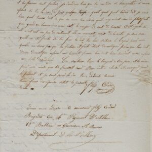 Félix Cordier, artillerieur, relate la contre-révolution à Rennes