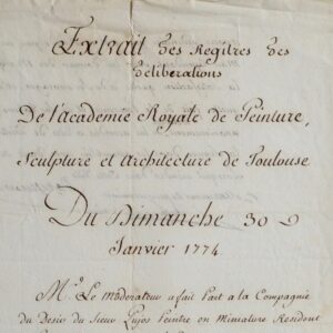 Le miniaturiste André Pujos reçu à l'Académie de peinture de Toulouse