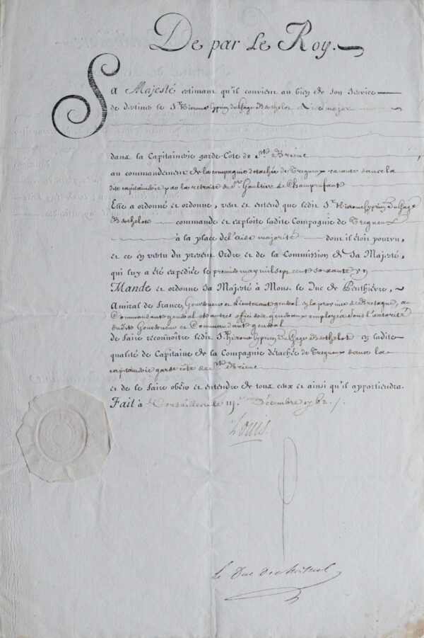 Nomination de capitaine garde-côte de Saint-Brieuc à Trégueux