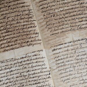 Longue lettre de l'abbé défroqué Alphonse de Simiane, calomnié, peu avant sa mort en 1680