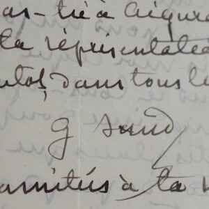 George Sand offre des places aux "gamins" et rémunère l'ouvreuse.