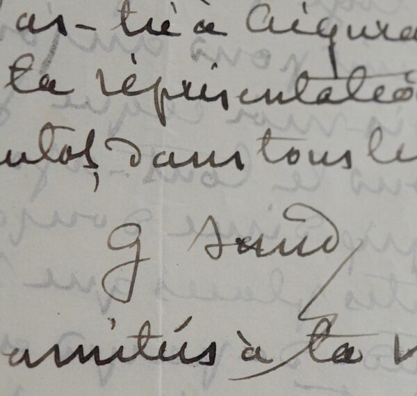 George Sand offre des places aux "gamins" et rémunère l'ouvreuse.