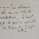 Très importante lettre de Pasteur à Napoléon III sur ses recherches et son laboratoire