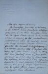 Rare lettre scientifique du fondateur de la neurologie Duchenne de Boulogne