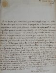 Rare lettre de 1665 du poète et historien René Rapin (Renatus Rapinus)