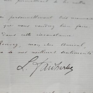 Faidherbe intercède pour une nomination à l'Observatoire de Montsouris