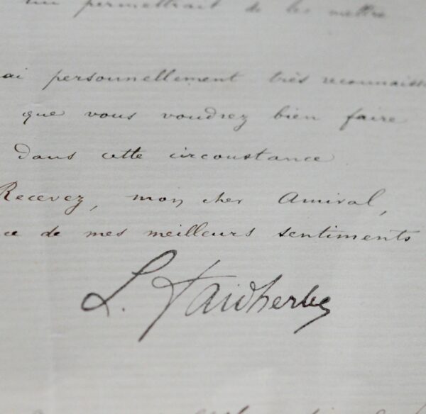 Faidherbe intercède pour une nomination à l'Observatoire de Montsouris