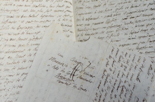 Magnifique lettre désespérée d'Isabelle de Montolieu à Adrien de Lezay-Marnésia