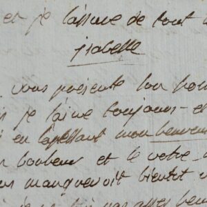 Magnifique lettre désespérée d'Isabelle de Montolieu à Adrien de Lezay-Marnésia