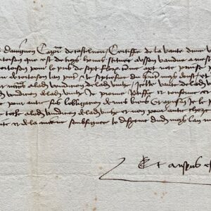 Vente d'une vigne à Château Husson (Châteauneuf-du-Pape) en 1492