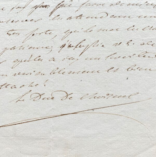 Le duc de Choiseul, reconnaissant de la promotion de son frère comme archevêque d'Albi