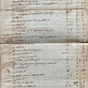 Mémoire sur les travaux de charpente de l'hôtel de Dangeau, à Versailles, au début du XVIIIe siècle