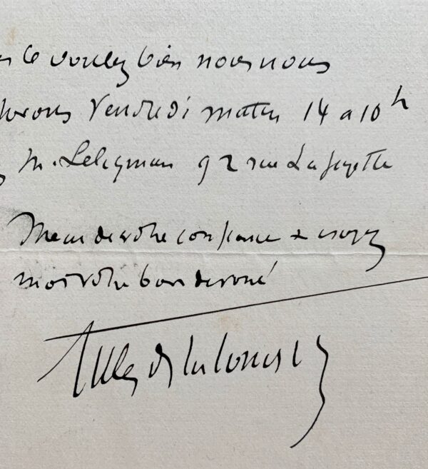 Gilles de La Tourette donne rendez-vous à un confrère