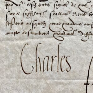 Ordre de paiement de Charles IX pour la sénéchaussée de Dinan