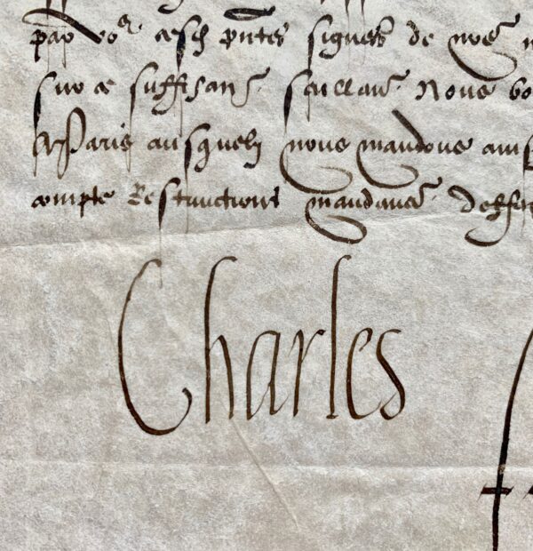 Ordre de paiement de Charles IX pour la sénéchaussée de Dinan