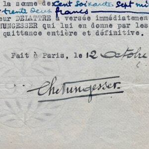 Charles Nungesser vend le matériel de l'Ecole d'aviation d'Orly