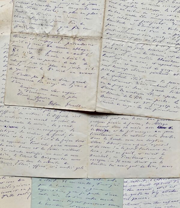 Belle correspondance d'Octave Feuillet adressée à son fils