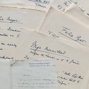Correspondance de 31 lettres adressées à Octave Feuillet et sa femme