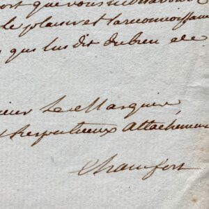 Belle lettre de Chamfort jugeant sévèrement sa production littéraire