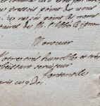 Rare lettre de Fontenelle à l'abbé Jean Hautefeuille