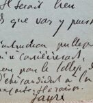 Lettre de Jean Jaurès à Anatole France évoquant la fondation de l'Humanité