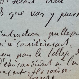 Lettre de Jean Jaurès à Anatole France évoquant la fondation de l'Humanité
